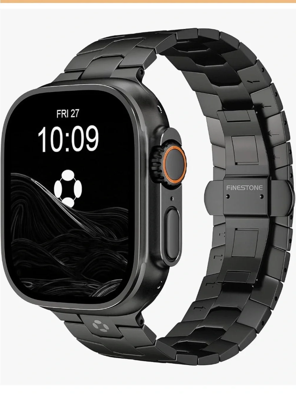 FiNESTONE Grade 5 Titanium Apple Watch Ultra Band 49mm Black NIB